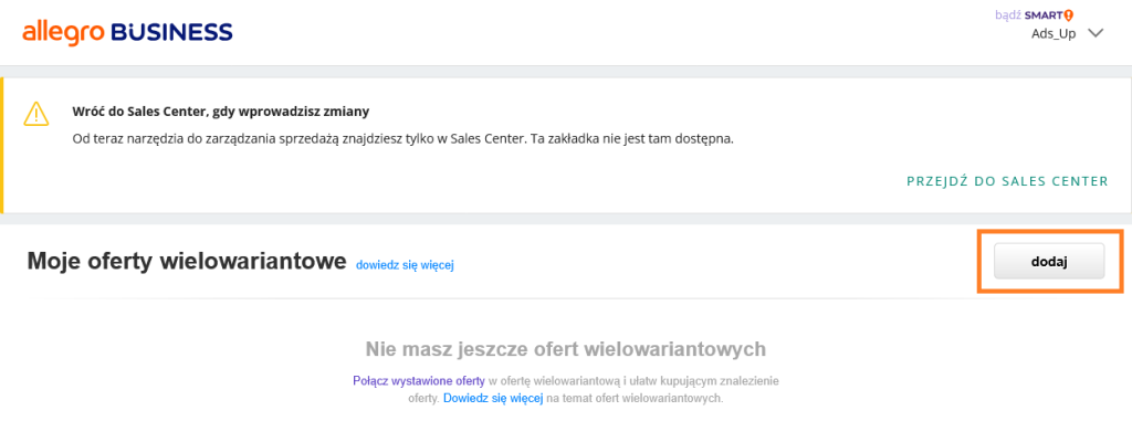 Jak efektywnie stworzyć wielowariantowość Allegro? AdsUP Allegro Ads AdsUP